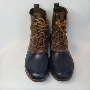 Sperry Men Decoy Duck Boots Blue Brown STS13459 Size 12 M